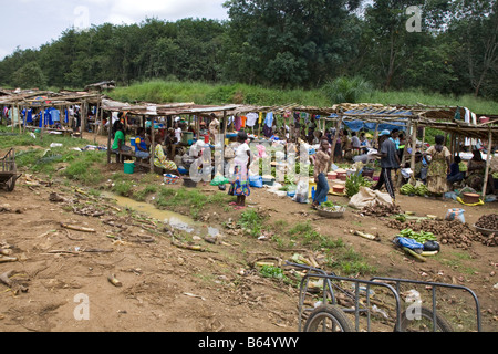 Ländlichen Markt Douala Kamerun Afrika Stockfoto