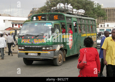 Verkehr zentralen Nairobi Kenia Afrika Stockfoto