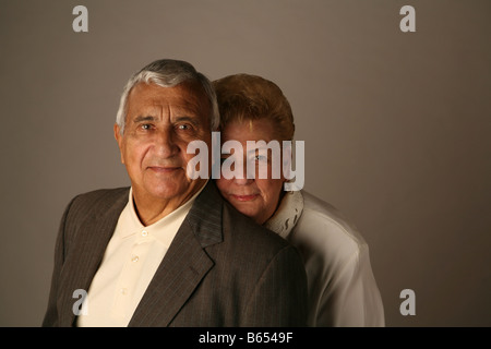 Älteres Paar über 50 Jahre verheiratet Stockfoto