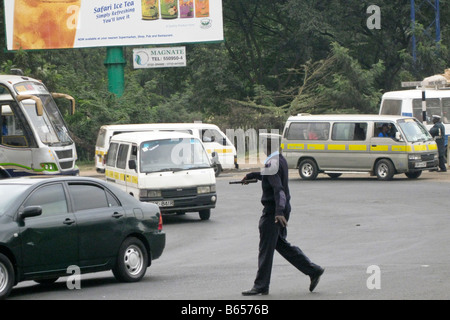 Verkehr zentralen Nairobi Kenia Afrika Stockfoto