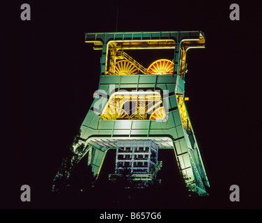 Bergkamen Oberaden basierte Förderturm der Zeche Haus Aden Monopol Förderturm der Zeche Haus Aden Monopol Stockfoto