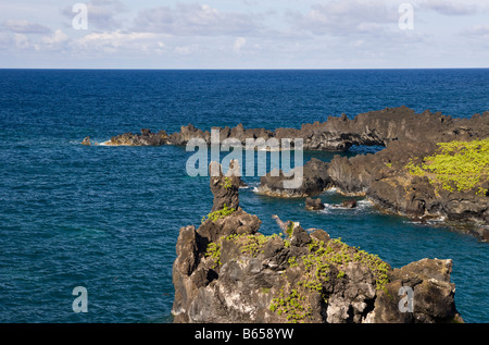 Waianapanapa State Park auf der Straße nach Hana Maui Hawaii USA Stockfoto