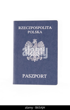 Polish Pass amtliches Dokument Reisen Visum Polen Stockfoto