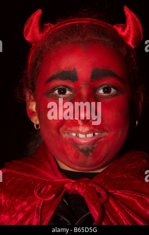 Ein Kind verkleidet für halloween Stockfoto