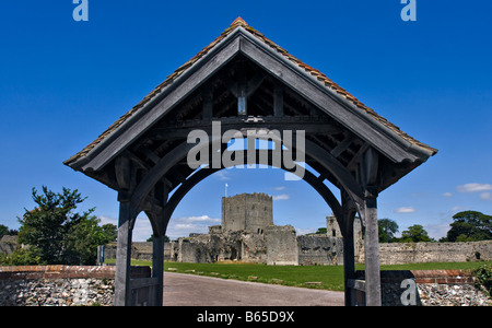 Portchester Castle, Hampshire, England Stockfoto
