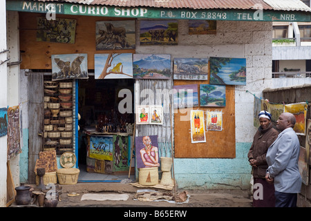 Kunstgalerie, Stadtmarkt, Nairobi, Kenia, Afrika Stockfoto