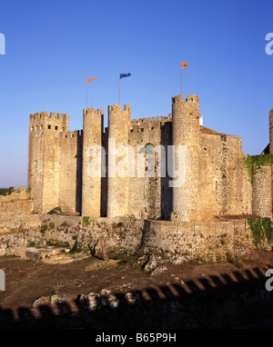 Das Castelo umgebaut Obidos von König Afonso Henriques, Estremadura, Portugal Stockfoto