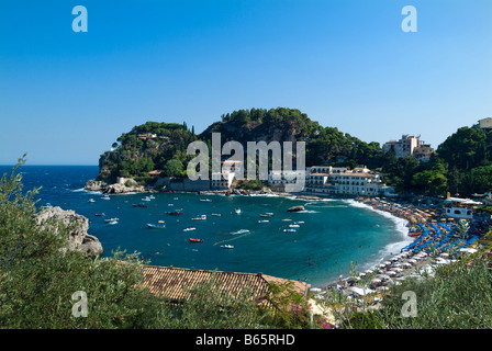 Mazzaro Bucht, Taormina Mare, Taormina, Sizilien, Italien Stockfoto