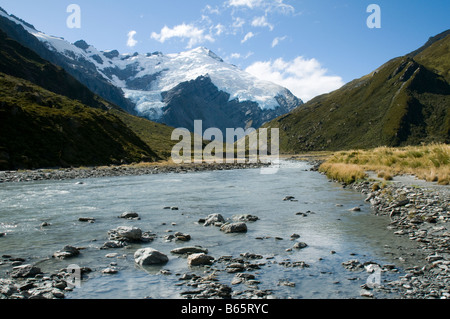 Mount Edward und Dart Hochtal, Cascade Saddle Track, Mount Aspiring Nationalpark, Südinsel, Neuseeland Stockfoto