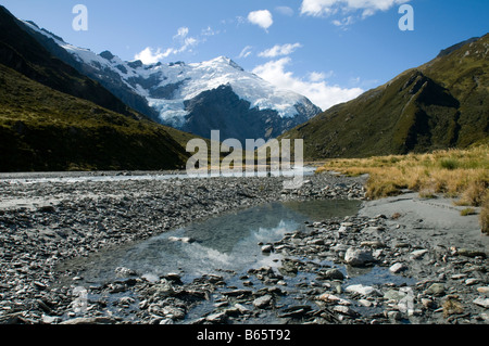 Mount Edward und Dart Hochtal, Cascade Saddle Track, Mount Aspiring Nationalpark, Südinsel, Neuseeland Stockfoto