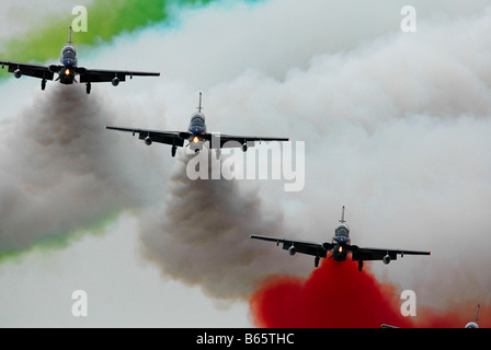 Italienischen militärischen Kunstflug Geschwader Frecce Tricolori Stockfoto