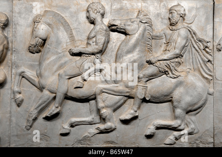 Nachbildung der griechischen Griechenlands Elgin Marbles Akropolismuseum Athen Flughafen Stockfoto