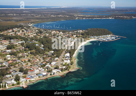 Corlette Corlette Punkt und Salamander Bay Port Stephens New South Wales Australien Antenne Stockfoto