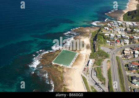 Merewether Ocean Bäder Newcastle New South Wales Australien Antenne Stockfoto