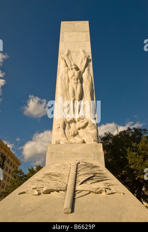 Geist des Opfers Alamo Helden Denkmal The Alamo Kenotaph Skulptur Alamo Plaza San Antonio Texas TX Stockfoto