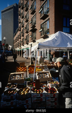 Boston Bauernmarkt USA North End Innenstadt von Boston Stockfoto