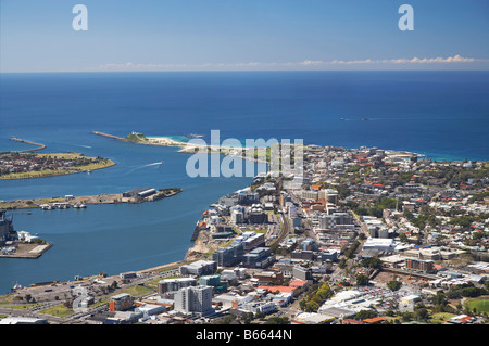 Newcastle Hafen Newcastle New South Wales Australien Antenne Stockfoto