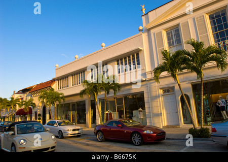 Wert Avenue Palm Beach Gold Coast in Florida Vereinigte Staaten von Amerika Stockfoto