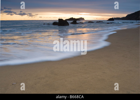 Morgendämmerung am Agua Blanca, Ibiza, Spanien Stockfoto