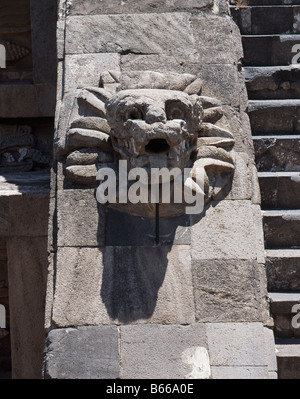 Mexiko Teotihuacan Quetzalcoatl Maske Stockfoto