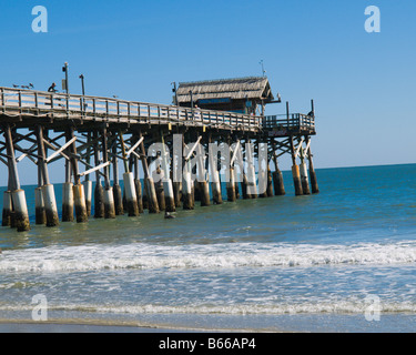 COCOA BEACH PIER AN DER SPACE COAST VON FLORIDA Stockfoto