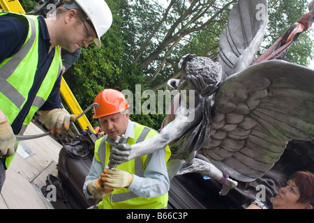 Rückkehr der restaurierte Statue Sefton Park Liverpool Stockfoto