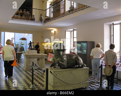 Das archäologische Museum, Palermo, Sizilien zeigt die berühmte römische Bronze Ram vom 3. Jahrhundert v. Chr. Stockfoto