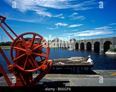 1601 Shannonbridge River Shannon Co Offaly Republik von Irland Stockfoto