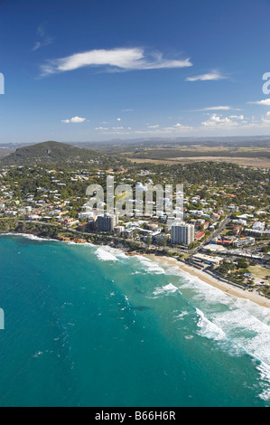 Coolum Beach Sunshine Coast Queensland Australien Antenne Stockfoto