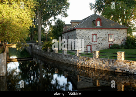 Das Fell Gewerbemuseum in Lachine National Historic Site und Lachine Canal, Montreal, Quebec, Kanada Stockfoto