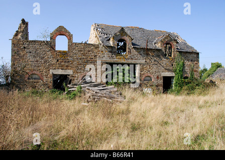 Verlassenes Haus in der Normandie, Frankreich Stockfoto