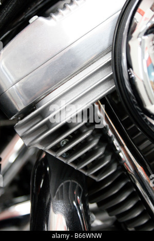 Motorrad Motor Stockfoto