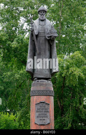 Statue von Daniel von Moskau in Moskau, Russland Stockfoto