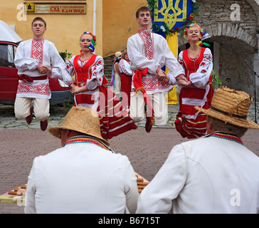 Ukrainische Volksfest, Kamianets Podilskyi, Podolien, Oblast Chmelnyzkyj (Provinz), Ukraine Stockfoto