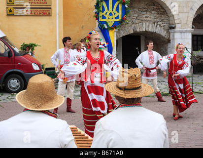 Ukrainische Volksfest, Kamianets Podilskyi, Podolien, Oblast Chmelnyzkyj (Provinz), Ukraine Stockfoto