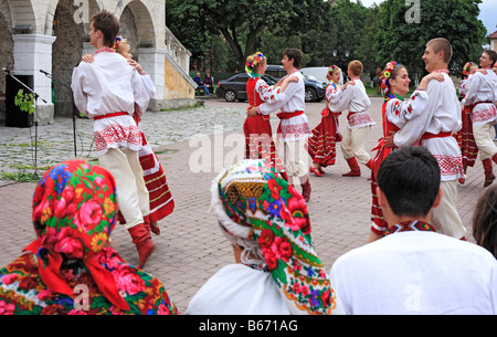 Ukrainische Volksfest, Kamianets Podilskyi, Podolien, Oblast Chmelnyzkyj (Provinz), Ukraine Stockfoto