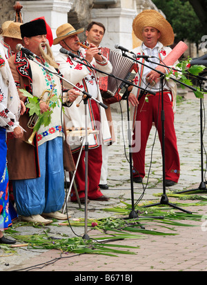 Ukrainische Volksfest, Kamianets Podilskyi, Podolien, Oblast Chmelnyzkyj (Provinz), Ukraine Stockfoto