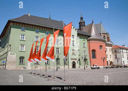 Cracow wenig Marktplatz Stockfoto