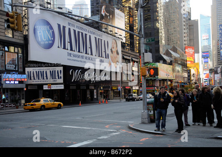 Winter Garden Theater am Broadway New York USA zeigt Mamma Mia Stockfoto