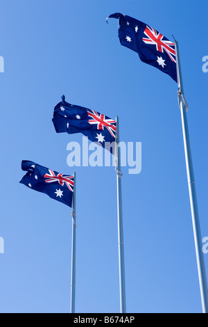 Australische Flaggen Stockfoto