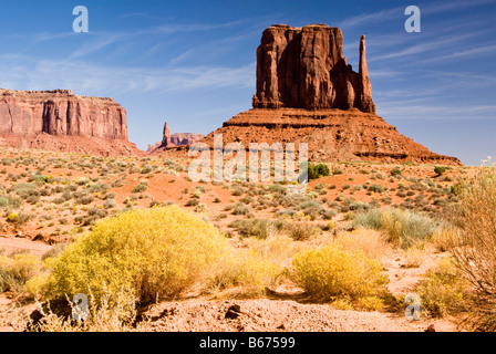 Blick auf den Handschuh in Monument Valley Stockfoto