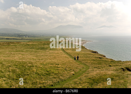 Küste Strand Dinas Dinlle in wales Stockfoto