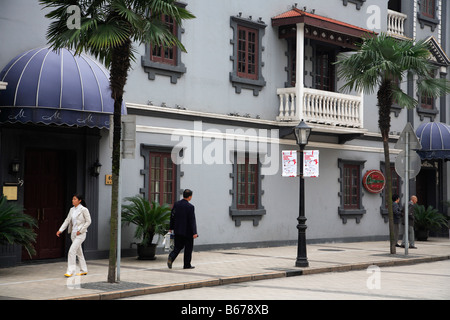 China Shanghai ehemaligen French Concession Straßenszene Stockfoto