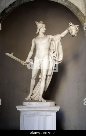 Römische Statue des Perseus in die Vatikanischen Museen in Rom, Italien Stockfoto