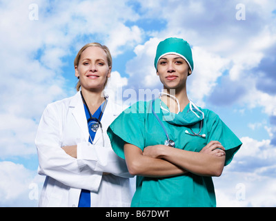 Porträt des medizinischen Teams Stockfoto