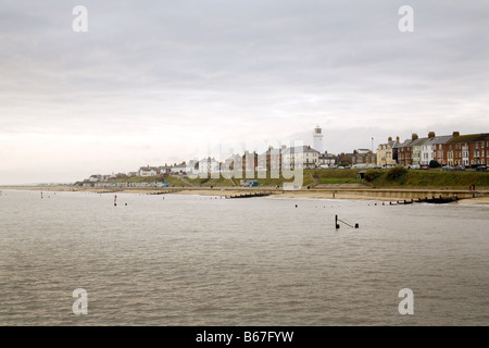 Southwold im Winter, vom Pier, Suffolk, England Stockfoto