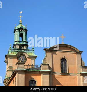 Architektur, Kirche St. Nikolaus (Nicholas) Kathedrale, Storkyrkan, Stockholm, Schweden Stockfoto