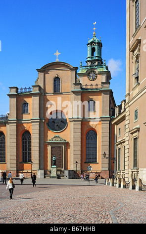 Architektur, Kirche St. Nikolaus (Nicholas) Kathedrale, Storkyrkan, Stockholm, Schweden Stockfoto