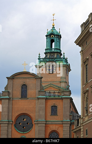 Architektur, Kirche St. Nikolaus (Nicholas) Kathedrale, Storkyrkan, Stockholm, Schweden Stockfoto