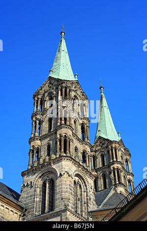 Kathedrale (1237), Bamberg, UNESCO World Heritage site, Bayern, Upper Franconia, Deutschland Stockfoto